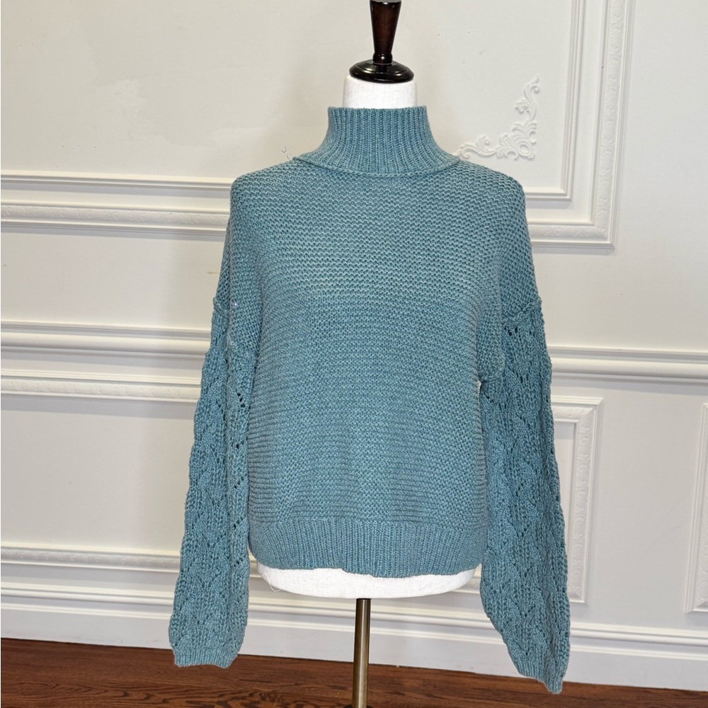 Universal Thread Teal Cowl Neck Sweater